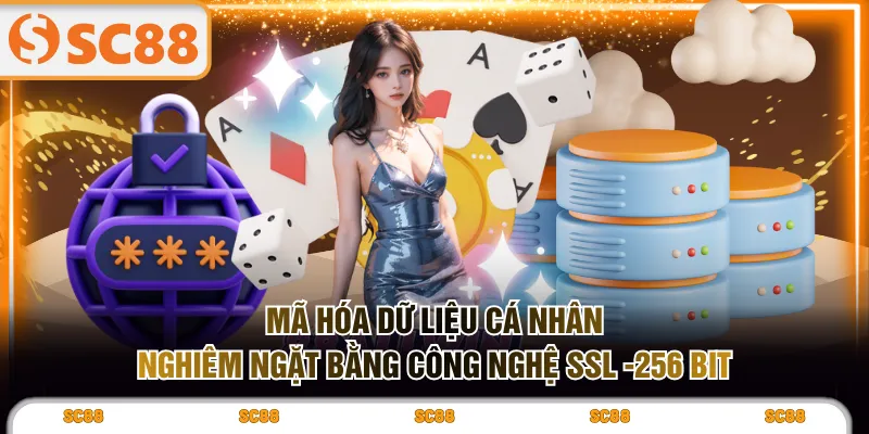 Mã hóa dữ liệu cá nhân nghiêm ngặt bằng công nghệ SSL -256 bit