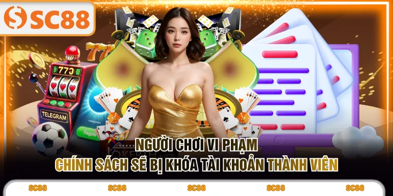 Người chơi vi phạm chính sách sẽ bị khóa tài khoản thành viên