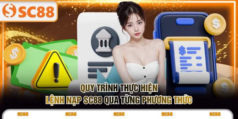 Quy trình thực hiện lệnh nạp SC88 qua từng phương thức